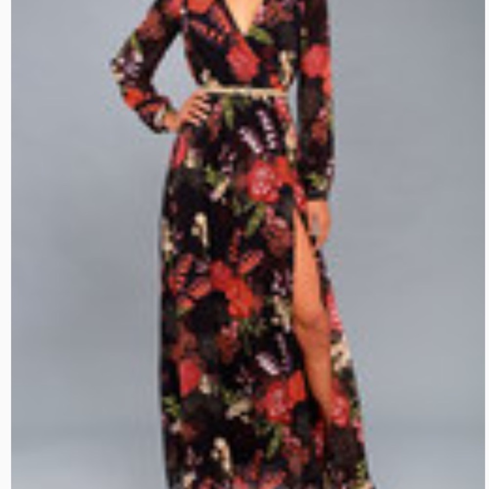 Lulus Floral Maxi Dress